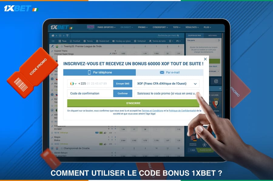 Comment utiliser le code bonus 1xBet.